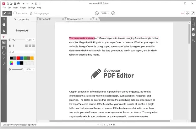 Icecream PDF Editor Pro