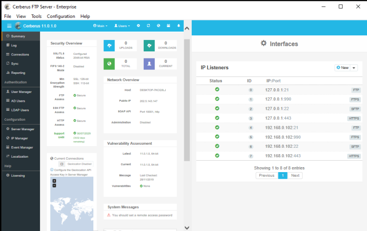 Cerberus FTP Server Entreprise Cracké