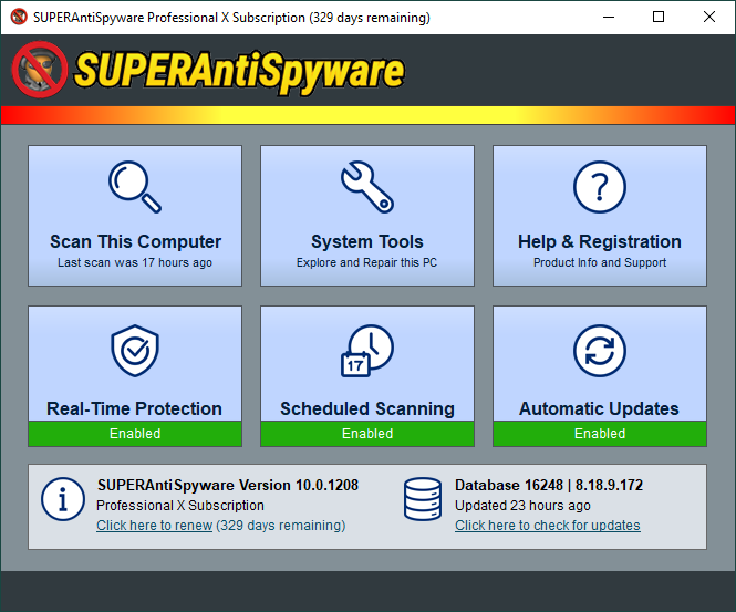 SUPERAntiSpyware Professional X
