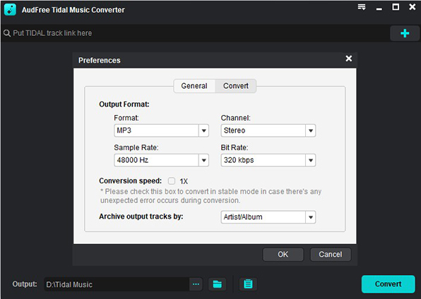 AudFree Tidal Music Converter